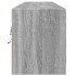 Mueble de TV de pared con LED gris Sonoma 180x31x38