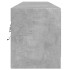 Mueble de TV de pared con LED gris hormigón 180x31x38