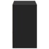 Mueble de TV con LED madera de ingeniería negro 91x34x61