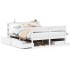 Estructura de cama sin colchón madera maciza de pino 160x200