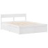Estructura de cama sin colchón madera maciza de pino 160x200