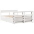 Estructura de cama sin colchón madera maciza de pino 160x200