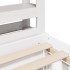 Estructura de cama sin colchón madera maciza de pino 160x200