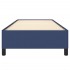 Estructura de cama sin colchón tela azul 90x200