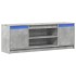 Mueble de TV LED madera ingeniería gris hormigón 139,5x34x50