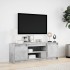 Mueble de TV LED madera ingeniería gris hormigón 139,5x34x50