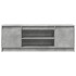 Mueble de TV LED madera ingeniería gris hormigón 139,5x34x50