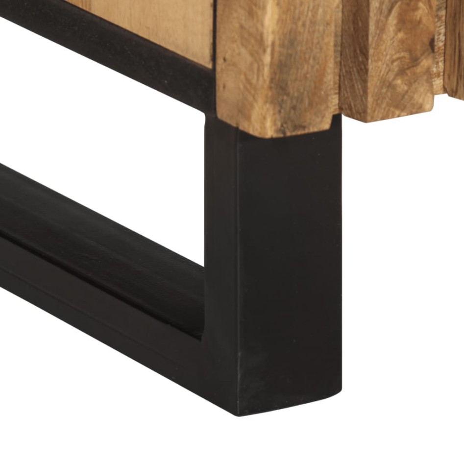 Aparador de madera maciza de mango rugosa 60x34x75