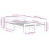 Estructura de cama sin colchón madera maciza marrón 135x190