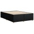 Cama sin colchón tela negro 140x190
