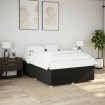 Cama sin colchón tela negro 140x200 cm