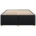 Cama sin colchón tela negro 140x200
