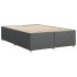 Cama sin colchón de tela gris oscuro 160x200