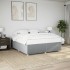 Cama sin colchón tela gris claro 180x200