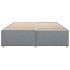 Cama sin colchón tela gris claro 180x200
