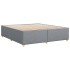 Cama sin colchón tela gris claro 180x200