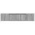 Mueble de TV de pared con luz LED gris Sonoma 180x31x39,5