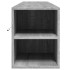 Mueble de TV de pared con luz LED gris Sonoma 180x31x39,5
