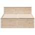 Cama con cabecero sin colchón madera maciza de pino 160x200