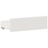 Cama con cabecero sin colchón madera maciza blanca 140x190