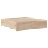 Cama con cajones sin colchón madera maciza de pino 200x200