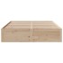 Cama con cajones sin colchón madera maciza de pino 200x200