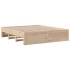 Cama con cajones sin colchón madera maciza de pino 200x200