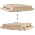 Cama con cajones sin colchón madera maciza de pino 200x200