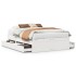 Cama con cajones sin colchón madera maciza blanca 160x200