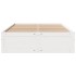 Cama con cajones sin colchón madera maciza blanca 160x200