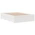 Cama con cajones sin colchón madera maciza blanca 160x200