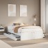Cama con cajones sin colchón madera maciza blanca 150x200