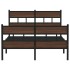Estructura de cama con cabecero y pie sin colchón