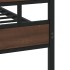 Estructura de cama con cabecero y pie sin colchón