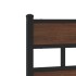 Estructura de cama con cabecero y pie sin colchón