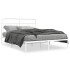 Estructura cama sin colchón con cabecero metal blanco
