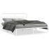 Estructura cama sin colchón con cabecero metal blanco