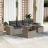 Set de sofás de jardín 6 pzas y cojines ratán sintético