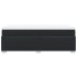 Cama box spring con colchón cuero sintético negro 100x200