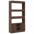 Aparador alto madera de ingeniería roble marrón 92x33x180