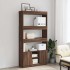 Aparador alto madera de ingeniería roble marrón 92x33x180