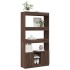 Aparador alto madera de ingeniería roble marrón 92x33x180