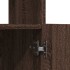 Aparador alto madera de ingeniería roble marrón 92x33x180