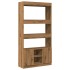 Aparador alto madera de ingeniería roble artesanal 92x33x180