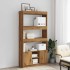 Aparador alto madera de ingeniería roble artesanal 92x33x180