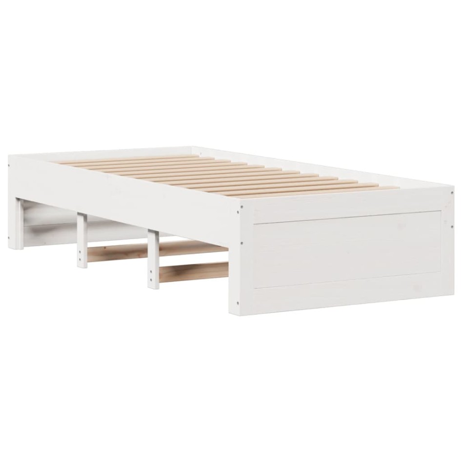 Cama sin colchón con cajones madera de pino blanco 90x200