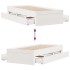 Cama sin colchón con cajones madera de pino blanco 90x200
