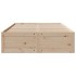 Cama sin colchón con cajones madera maciza de pino 140x190