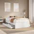 Cama sin colchón con cajones madera de pino blanco 120x190