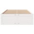 Cama sin colchón con cajones madera de pino blanco 120x190